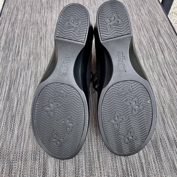 Alegria Elsa Ankle Boots US 10 Euro Sz 40 Black Leather Houndstooth Mini ELS-773 - Picture 5 of 10